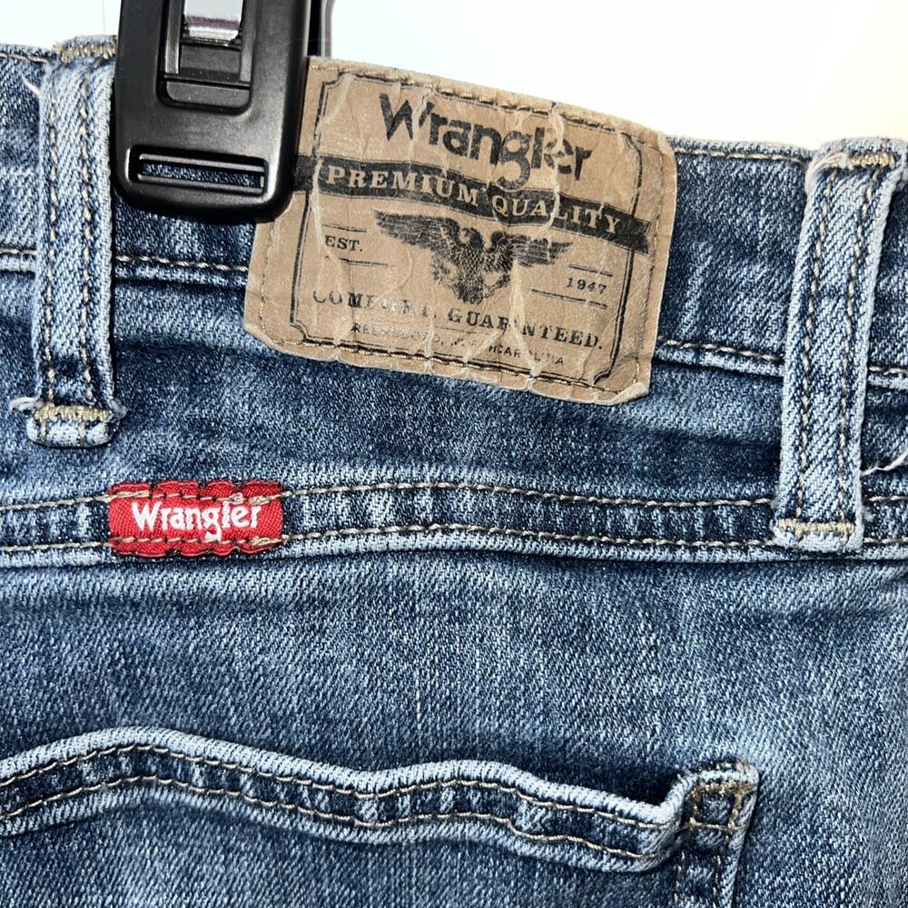 Wrangler Straight Fit Flex Jeans Mens 38/30 faded blue Pants 95GRTDU - Picture 3 of 8